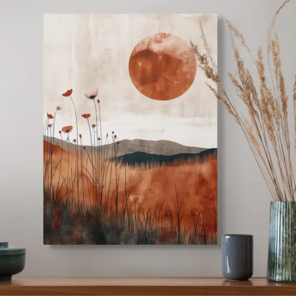 Tableau Soleil Ocre – Nature – vue 2