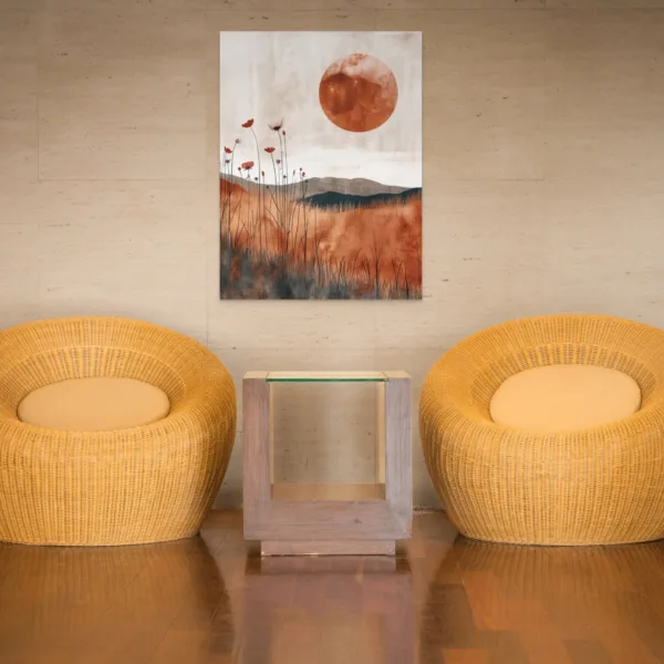 Tableau Soleil Ocre – Nature & paysages – vue 3