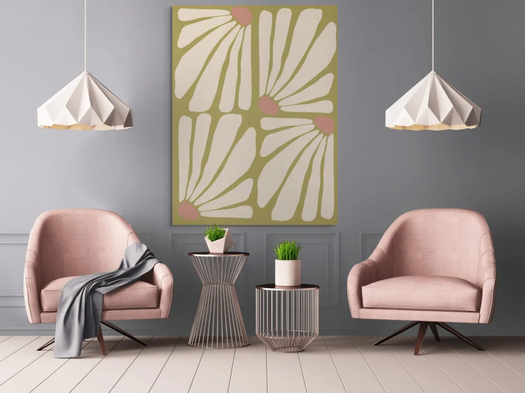 Tableau Fleurs Bohèmes – Boho chic – vue 2