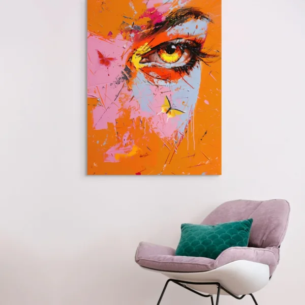 Tableau Regard Incandescent – Abstrait – vue 2