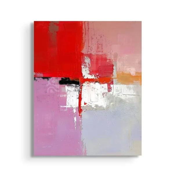 Tableau Fusion Écarlate – Abstrait