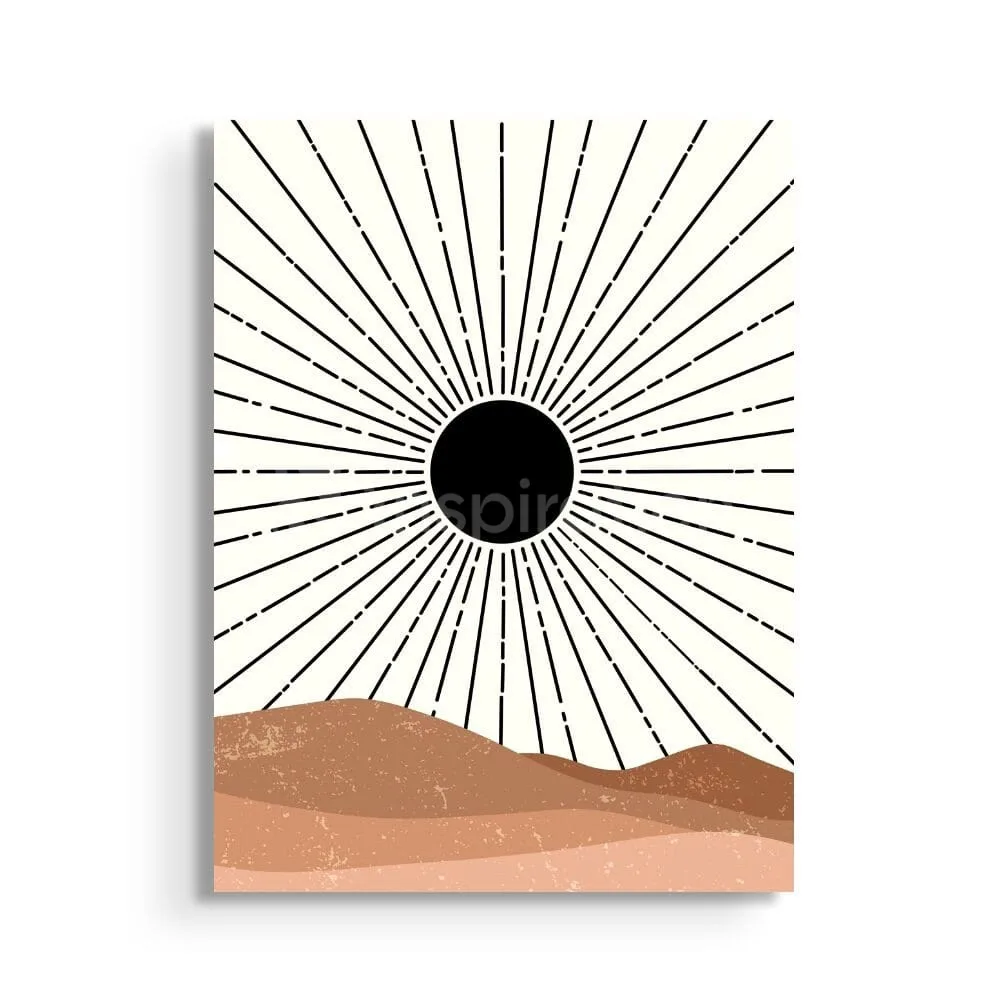 Soleil Mystique - Art Minimaliste