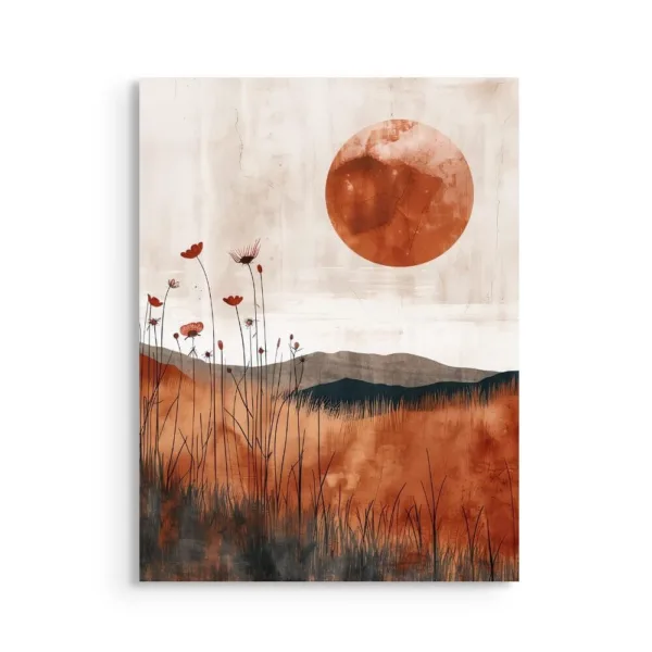 Tableau Soleil Ocre – Nature