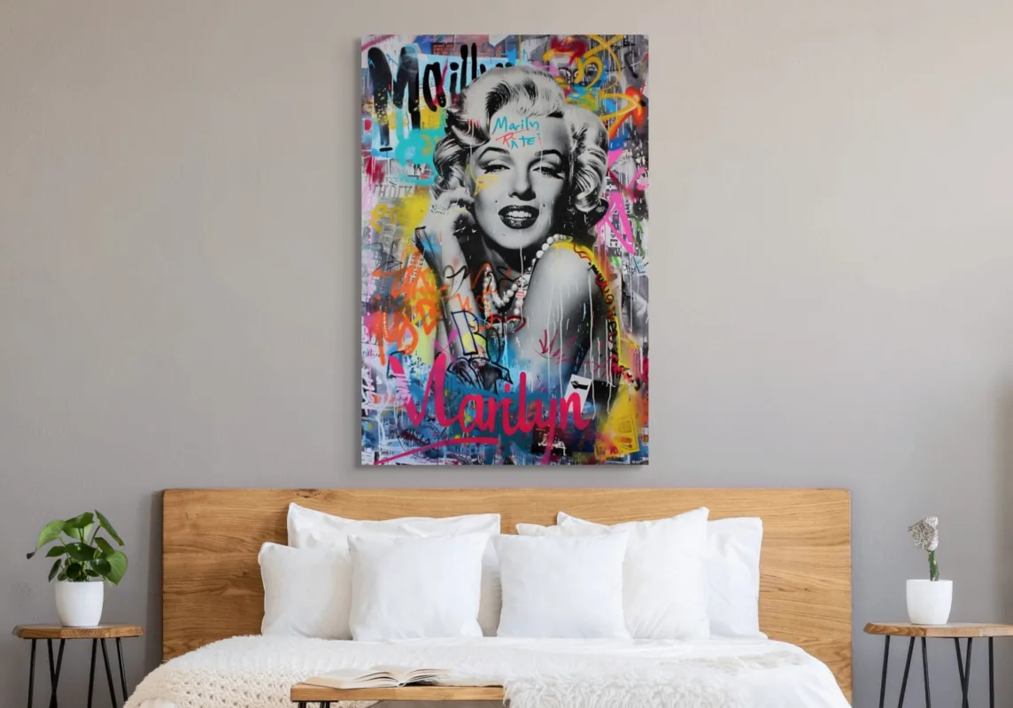 Tableau Marilyn Urbain – Street art – vue 2