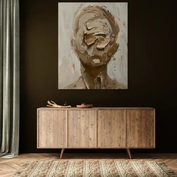Tableau Identité Éphémère – Abstrait – vue 2