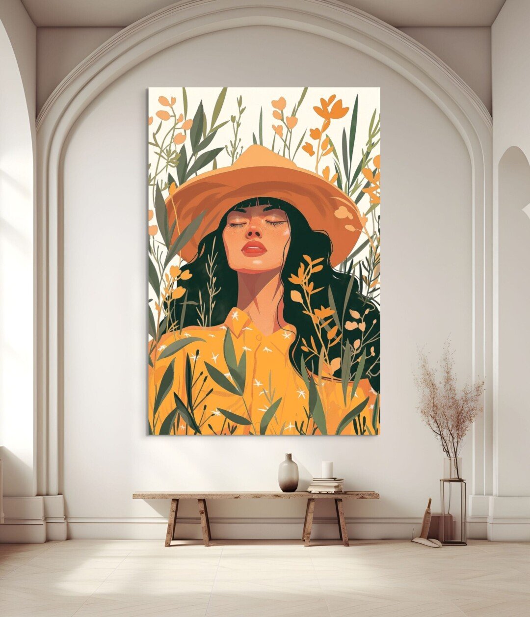 inspiration.ma - Soleil Intérieur - Portrait Contemporain - poster boho art feminine style 20 2 scaled