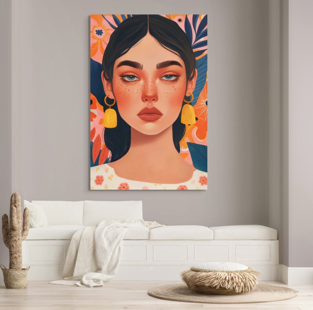 inspiration.ma - Regard Intense - Portrait Contemporain - poster boho art feminine style 9 1 scaled