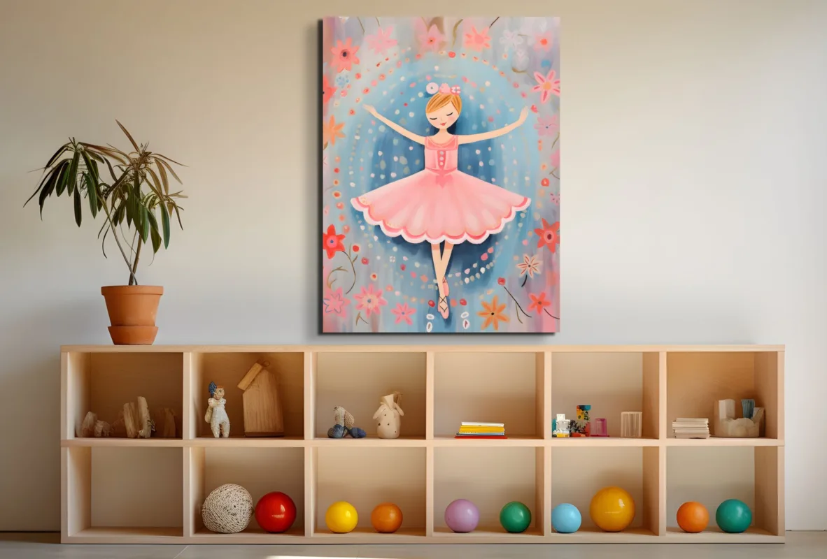Tableau Valse Florale – Enfants – vue 2