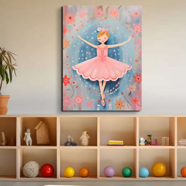 Tableau Valse Florale – Rêves d'Enfants – vue 2