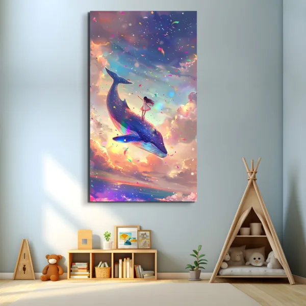 Tableau Voyage Céleste – Rêves d'Enfants – vue 2