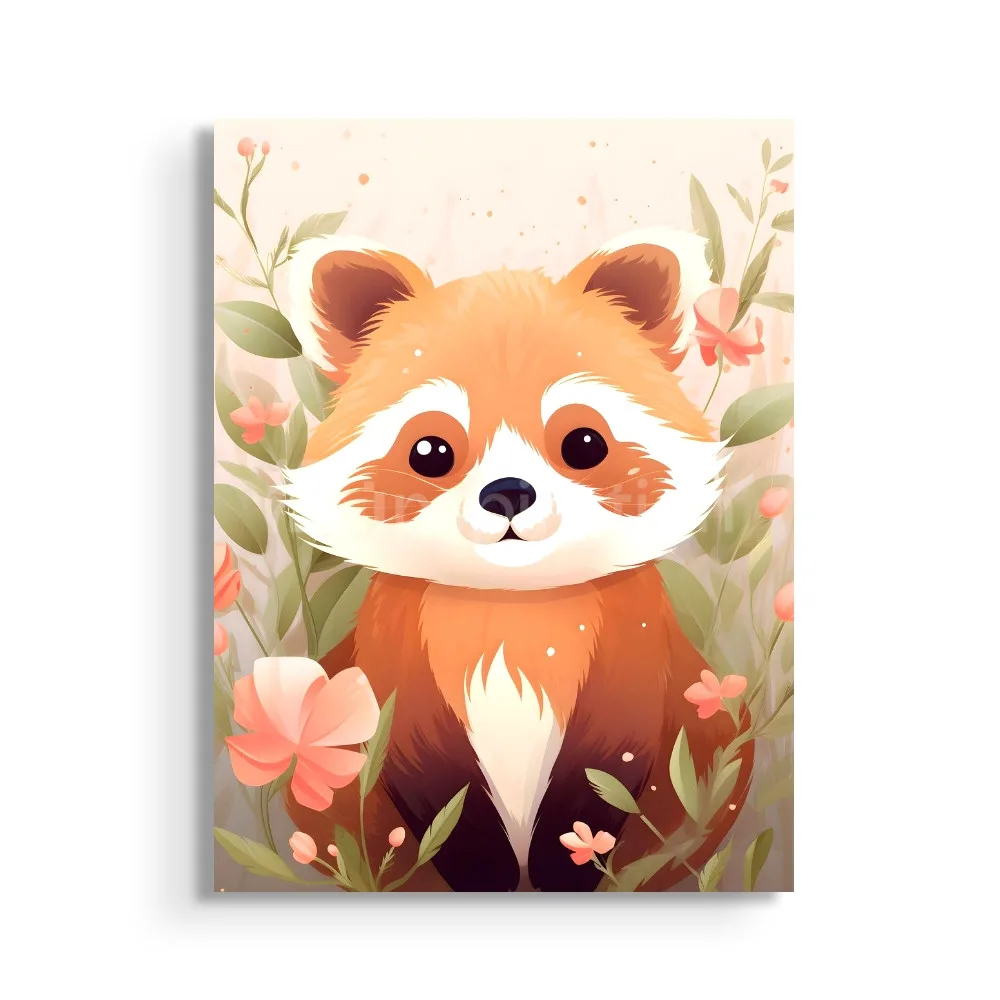 Petit Panda Roux - Illustration Enfantine