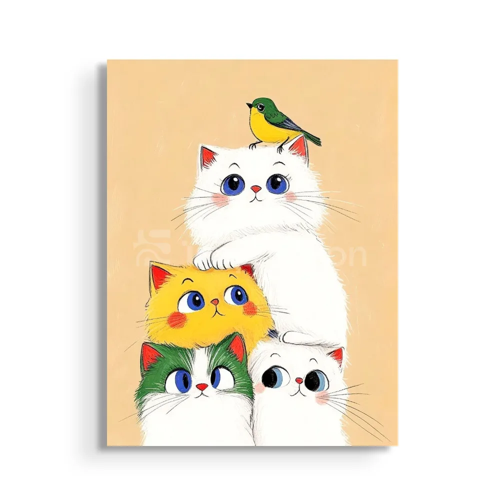 La Tour des Chatons - Illustration Enfantine