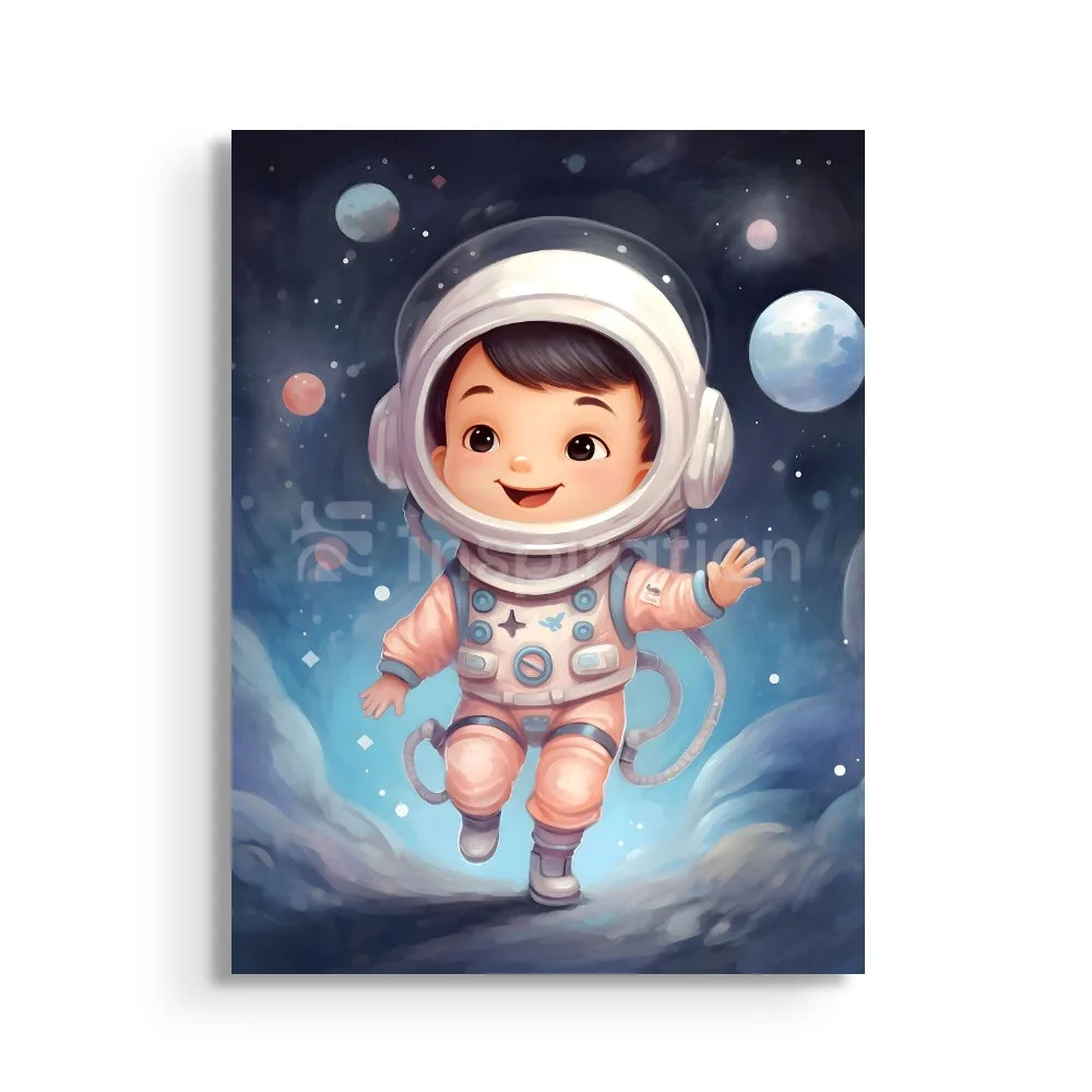 Petit Astronaute - Illustration Enfantine