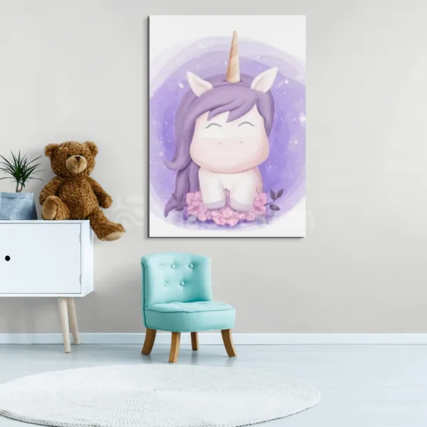 Tableau Licorne Magique – Rêves d'Enfants – vue 2