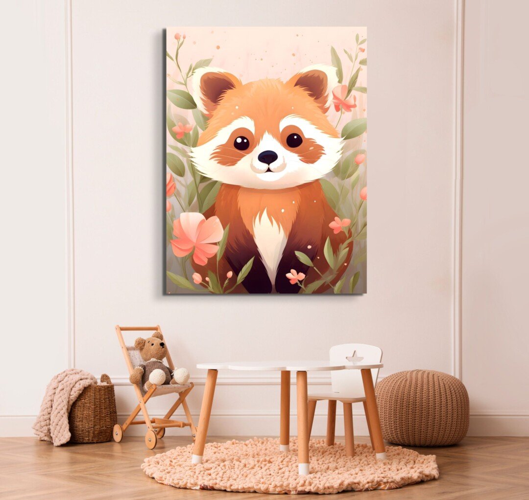 inspiration.ma - Petit Panda Roux - Illustration Enfantine - red panda poster 2 1 scaled