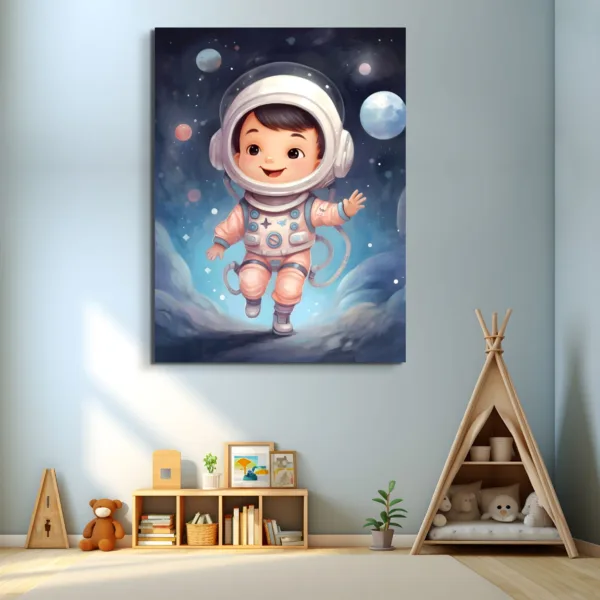 Tableau Petit Astronaute – Rêves d'Enfants – vue 2